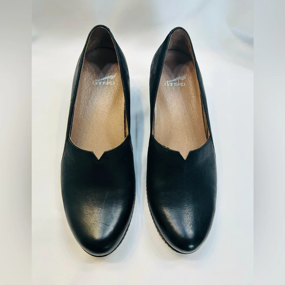 DANSKO Liliana Concealed Wedge Slip-on Leather Platform - Picture 2 of 5
